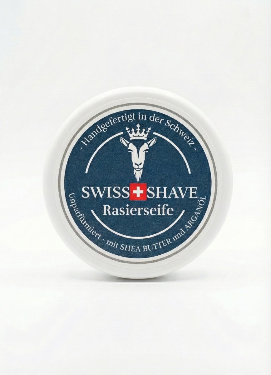 SWISS SHAVE Rasierseife - Unparfürmiert und handgemacht. - Premium Rasurprodukt von SwissShave